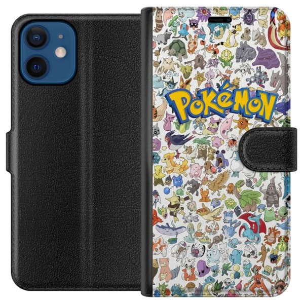 Kompatibel Tegnebogsetui til Apple iPhone 12 Pokémon