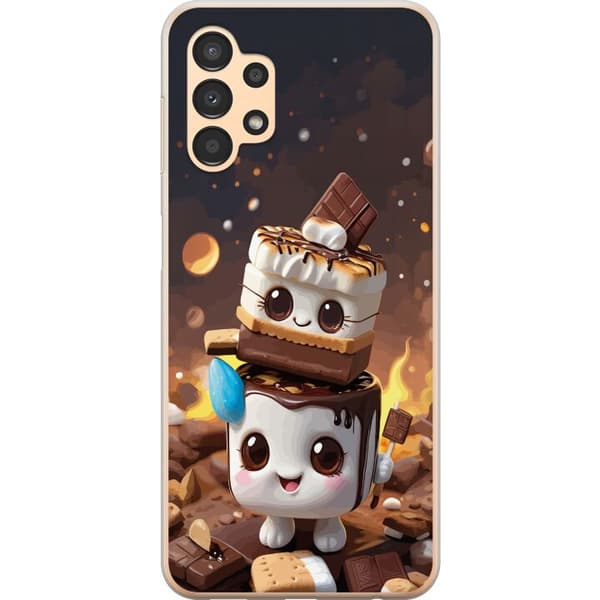 Kompatibelt Mobildeksel til Samsung Galaxy A13 Søt dessertdesign med marshmallow