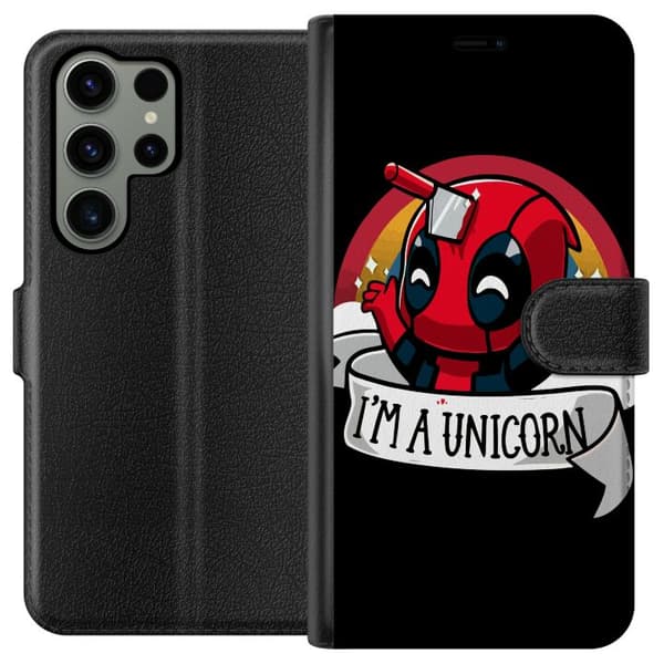 Kompatibel Tegnebogsetui til Samsung Galaxy S23 Ultra Deadpool