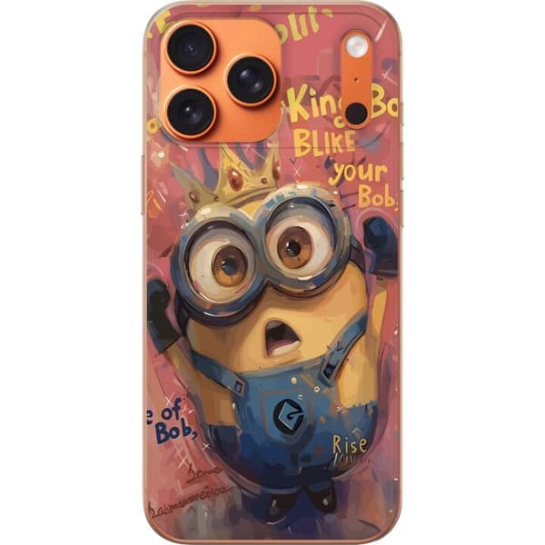 Kompatibelt Mobildeksel til Apple iPhone 17 Pro Max Minion Med Krona