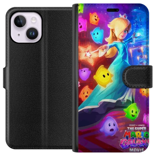 Kompatibel Tegnebogsetui til Apple iPhone 14 Plus Rosalina i galaxen
