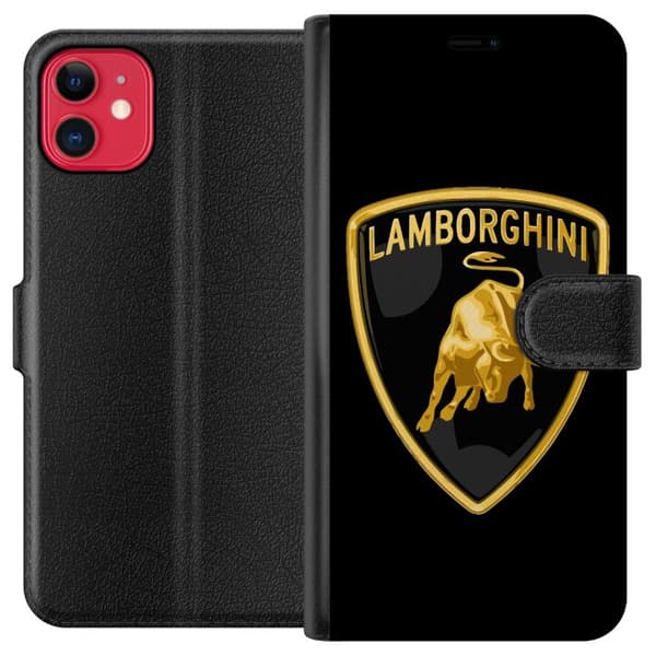 Kompatibel Tegnebogsetui til Apple iPhone 11 Lamborghini