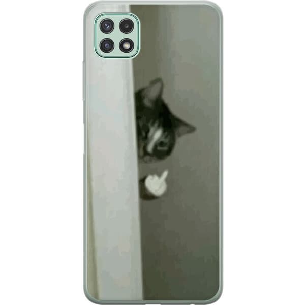 Kompatibelt Mobildeksel til Samsung Galaxy A22 5G HAHA Katt