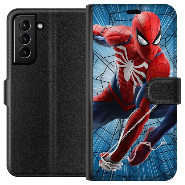 Kompatibelt Lommeboketui til Samsung Galaxy S21+ 5G Spiderman