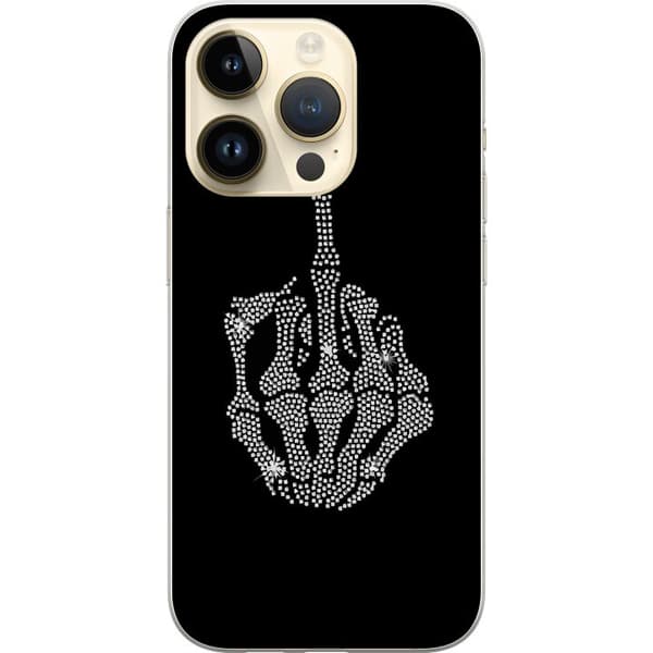 Kompatibel Mobilcover til Apple iPhone 14 Pro Fuck dig Bling