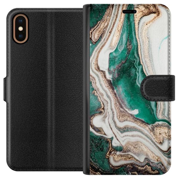 Kompatibel Tegnebogsetui til Apple iPhone X Jungle