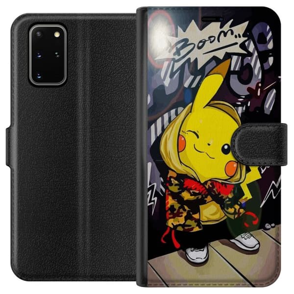 Kompatibelt Plånboksfodral till Samsung Galaxy S20+ Pikachu