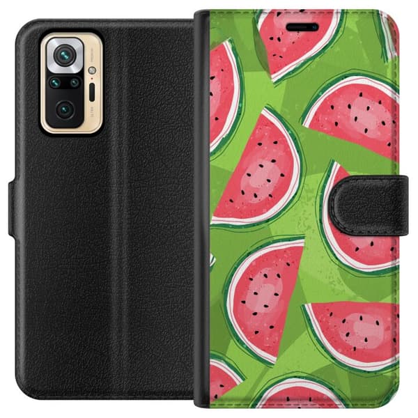 Kompatibelt Plånboksfodral till Xiaomi Redmi Note 10 Pro Vattenmelon
