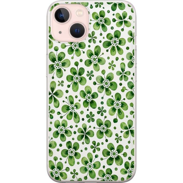 Kompatibelt Mobildeksel til Apple iPhone 13 Asurblå flora
