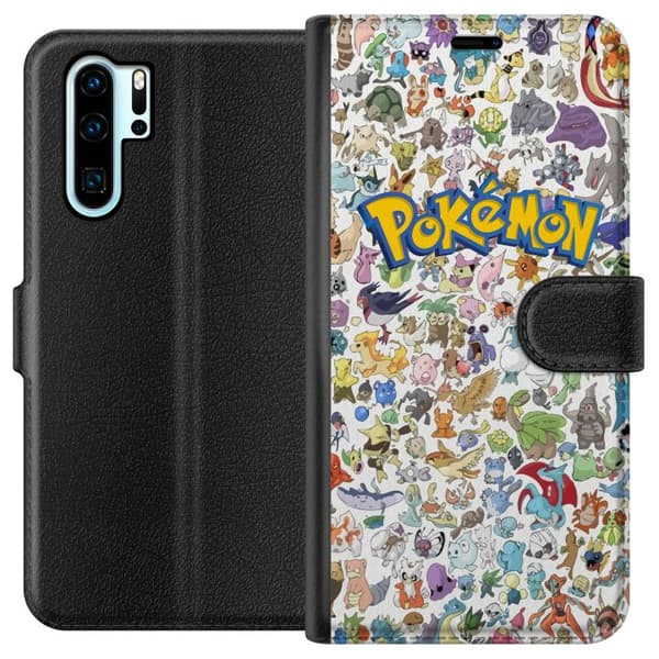 Kompatibel Tegnebogsetui til Huawei P30 Pro Pokémon