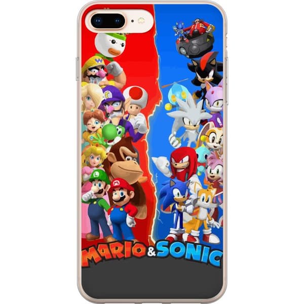 Kompatibelt Mobilskal till Apple iPhone 8 Plus Super Mario