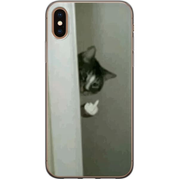 Kompatibelt Mobilskal till Apple iPhone XS HAHA Katt