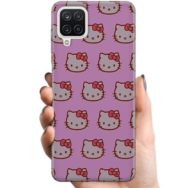 Kompatibelt Mobildeksel til Samsung Galaxy A12 Hello Kitty