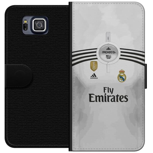 Kompatibel Tegnebogsetui til Samsung Galaxy Alpha Vit fotbollströja