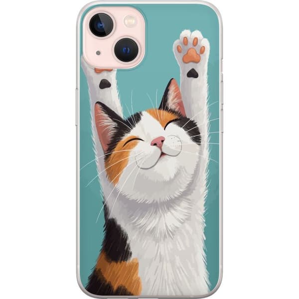 Yhteensopiva Puhelinkuori Apple iPhone 13 Glad trefärgad katt