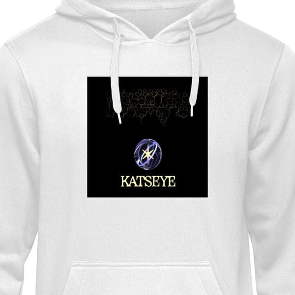 Klassisk Hettegenser | Hettegenser for Voksne Hvit Medium KATSEYE logotyp KATSEYE logotyp Hvit Medium