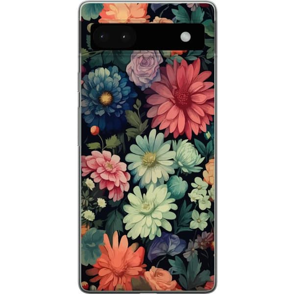 Kompatibelt Mobilskal till Google Pixel 6a Blommor