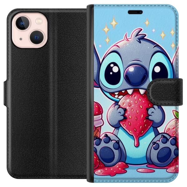 Kompatibelt Plånboksfodral till Apple iPhone 13 mini Strawberry Stitch