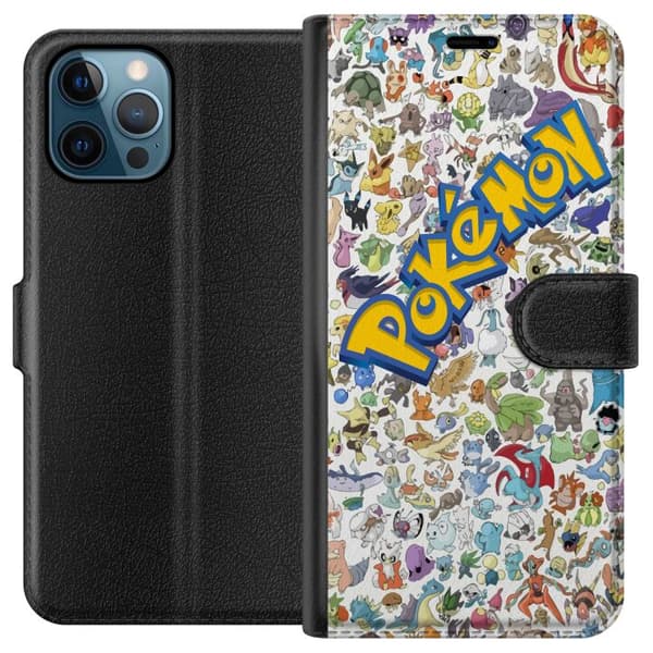Kompatibel Tegnebogsetui til Apple iPhone 12 Pro Pokémon