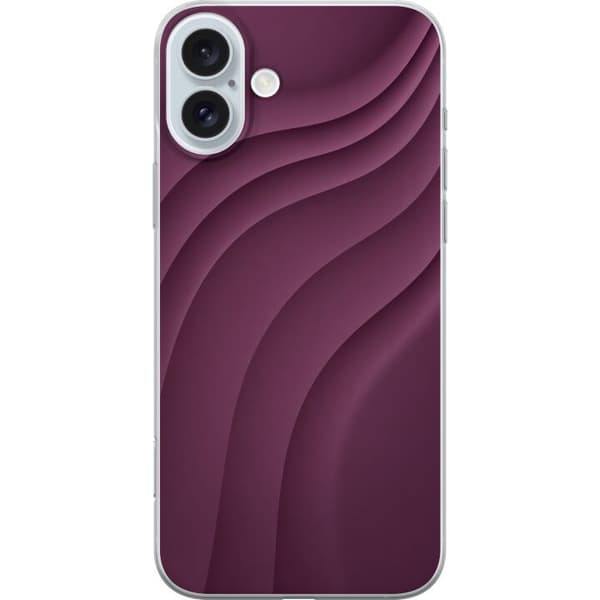 Kompatibelt Mobilskal till Apple iPhone 16 Plus Plum Motion