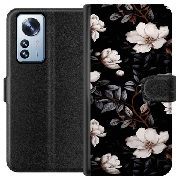 Kompatibelt Plånboksfodral till Xiaomi 12 Pro Blommor Floral