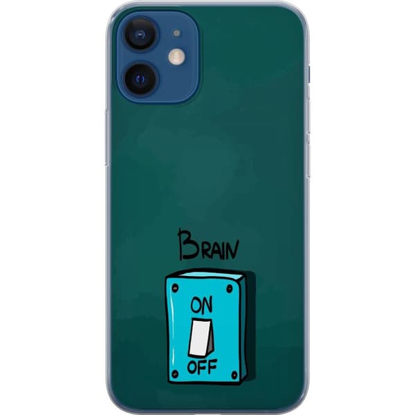 Yhteensopiva Puhelinkuori Apple iPhone 12 Brain On Off