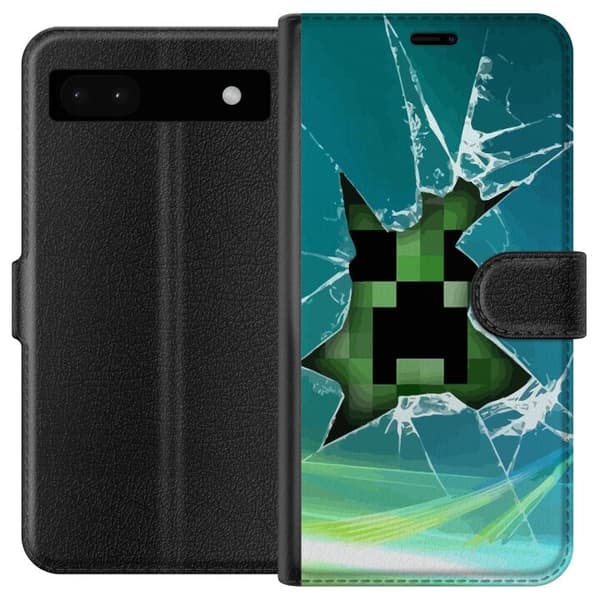 Kompatibelt Plånboksfodral till Google Pixel 6a MineCraft
