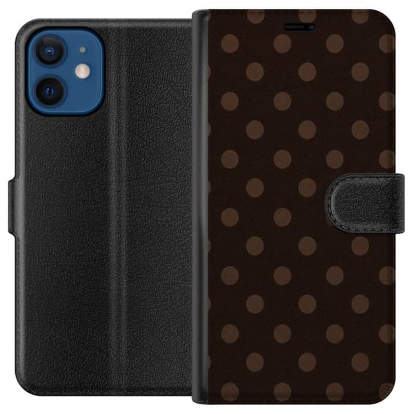 Kompatibel Tegnebogsetui til Apple iPhone 12 mini Mokka Pop