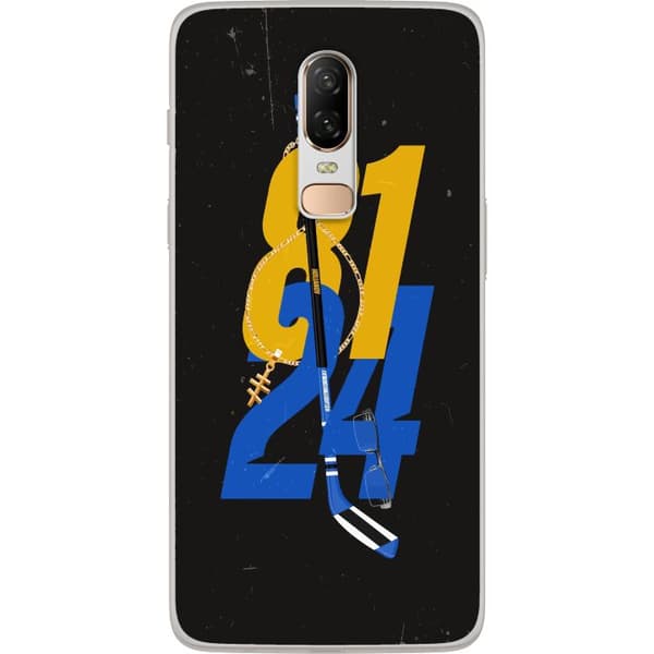 Kompatibelt Mobildeksel til OnePlus 6 Hockeynummer med klubba