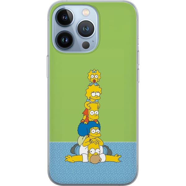 Kompatibelt Mobildeksel til Apple iPhone 13 Pro Simpsonfamiljen staplad
