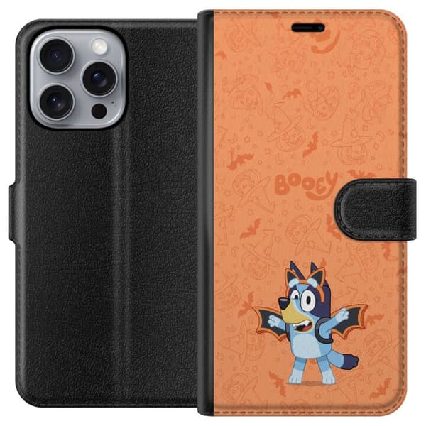 Kompatibel Tegnebogsetui til Apple iPhone 16 Pro Max Søde tegnede Halloweenmotiver for børn