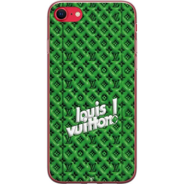 Kompatibelt Mobildeksel til Apple iPhone 8 Grønt luksusmønster med monogram
