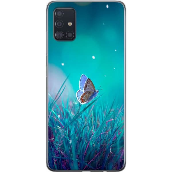 Kompatibelt Mobildeksel til Samsung Galaxy A51 Blå sommerfugl
