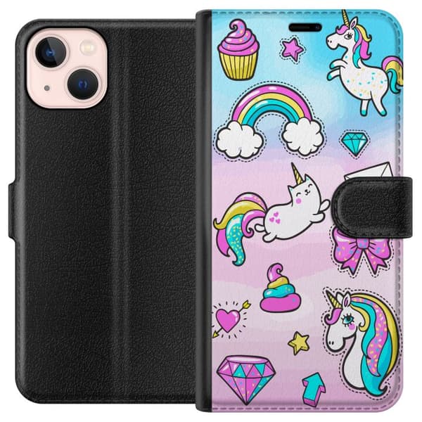 Kompatibelt Plånboksfodral till Apple iPhone 13 mini UNICORN