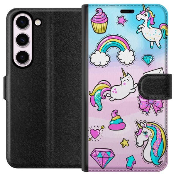 Kompatibelt Plånboksfodral till Samsung Galaxy S23 UNICORN