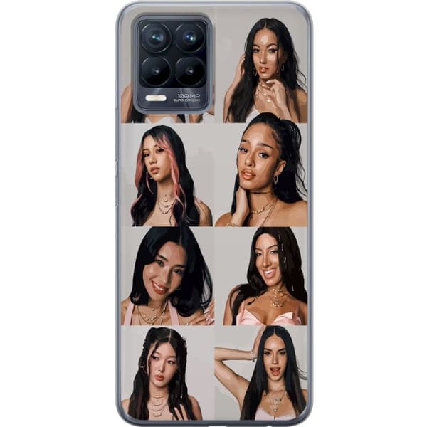 Kompatibelt Mobildeksel til Realme 8 KATSEYE porträttcollage