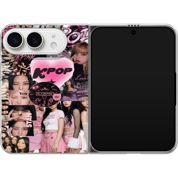 Kompatibelt Mobilskal till Apple iPhone Duo Rosa K-pop collage