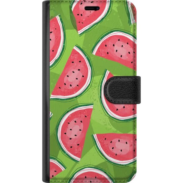 Kompatibel Tegnebogsetui til Apple iPhone 16 Pro Vattenmelon