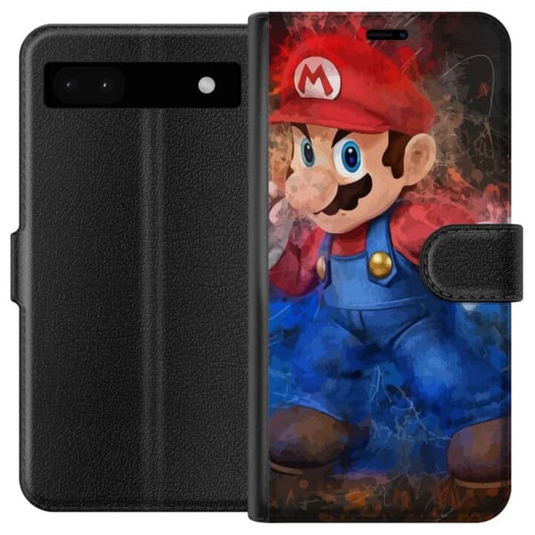 Kompatibel Tegnebogsetui til Google Pixel 6a Super Mario Bros