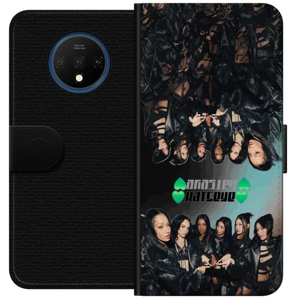 Kompatibel Tegnebogsetui til OnePlus 7T KATSEYE svart gruppcollage