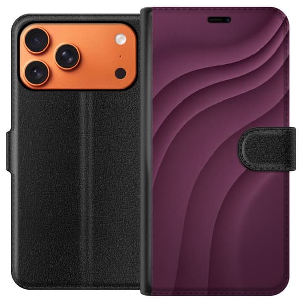 Kompatibelt Lommeboketui til Apple iPhone 17 Pro Max Plommebevegelse