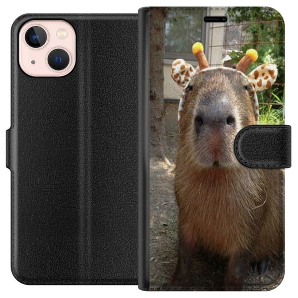 Kompatibelt Plånboksfodral till Apple iPhone 13 mini Capybara