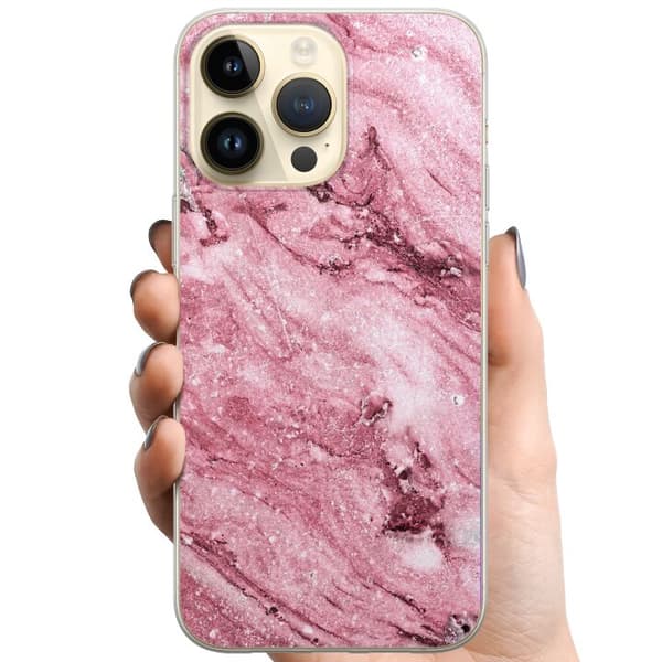 Kompatibel Mobilcover til Apple iPhone 14 Pro Max Glitter Marmor