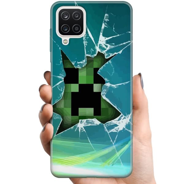 Kompatibelt Mobildeksel til Samsung Galaxy A12 MineCraft