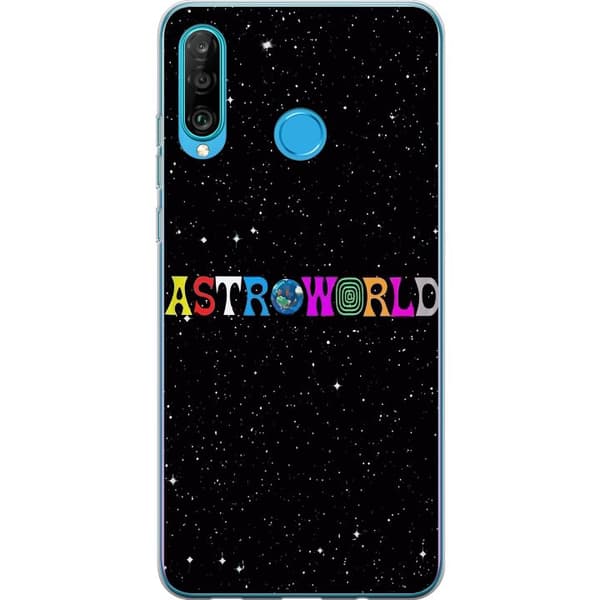Kompatibelt Mobilskal till Huawei P30 lite Travis Scott Astroworld