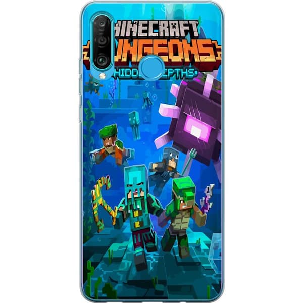Kompatibelt Mobilskal till Huawei P30 lite Minecraft