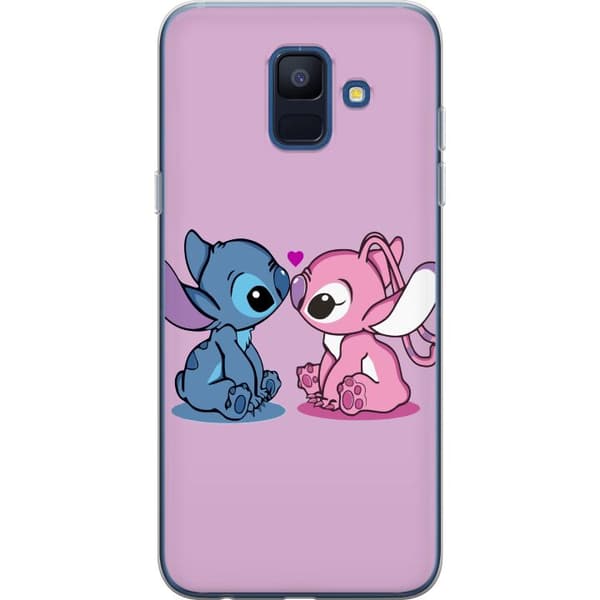 Kompatibelt Mobildeksel til Samsung Galaxy A6 (2018) lilo & stitch 2025