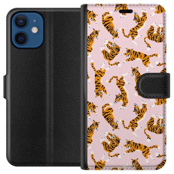 Kompatibelt Lommeboketui til Apple iPhone 12 tiger