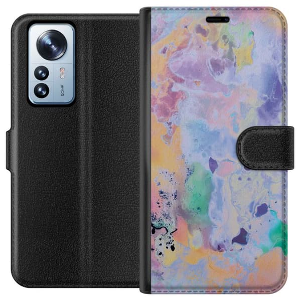 Kompatibelt Plånboksfodral till Xiaomi 12 Pro Marmor / Marble