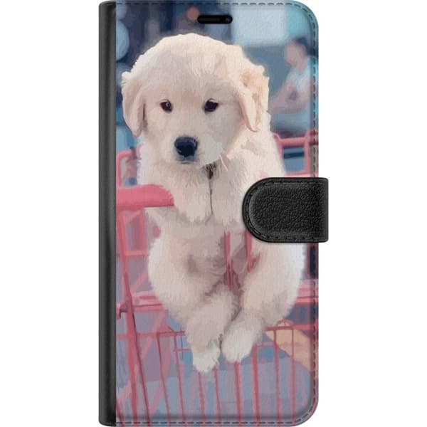 Kompatibel Tegnebogsetui til Apple iPhone 11 Hundehvalp